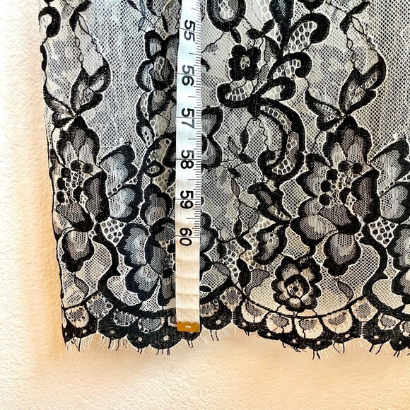NWOT Peach Love California Lace Maxi Dress w Sheer Skirt in White & Black Size S - Picture 10 of 12